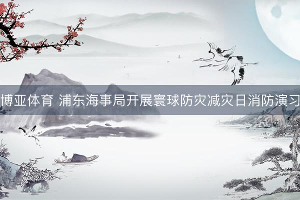 博亚体育 浦东海事局开展寰球防灾减灾日消防演习